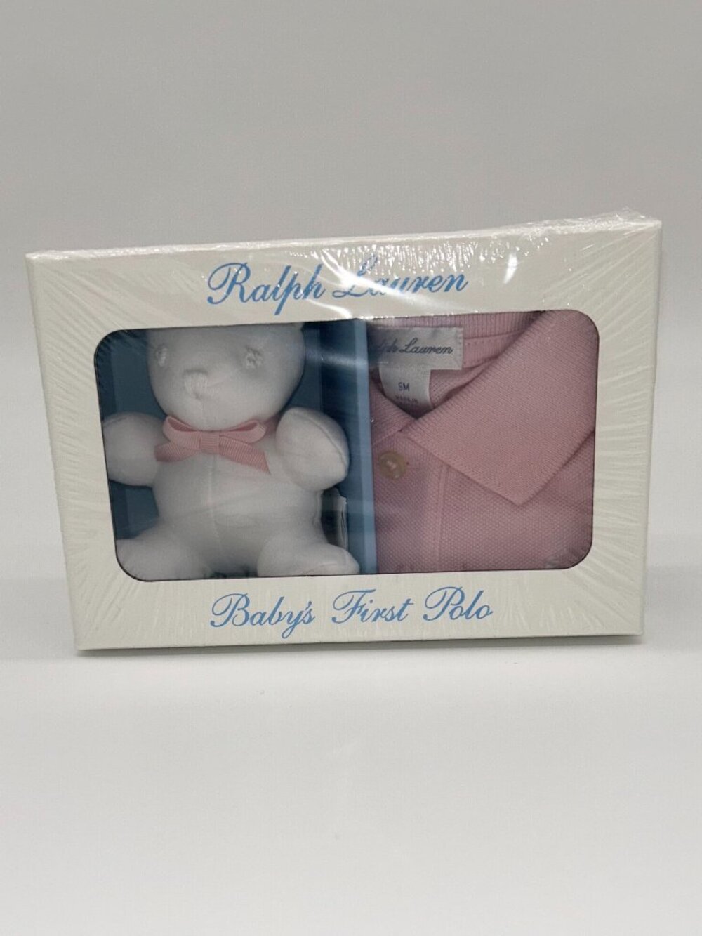 NWT Ralph Lauren Girls 9M Baby's First Polo Short Sleeve 2pc set